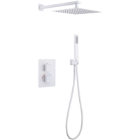 Душевой комплект Abber Daheim AF8251W 250 мм, с термостатом, белый матовый Душевой комплект Abber Daheim AF8251W 250 мм, с термостатом, белый матовый