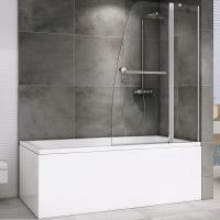 Шторка на ванну Abber Ewiges Wasser 100х140 AG50100 профиль Хром стекло прозрачное 457252