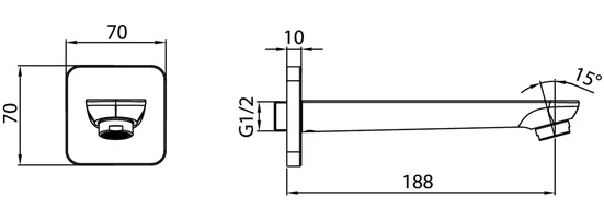 излив iddis slide slisb00i63 хром