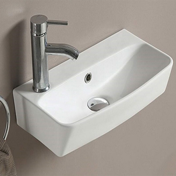 раковина накладная 45 см ceramalux 9055 белая