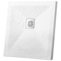 Душевой поддон из литого мрамора 90×90 см Vincea VST-4SR9090W