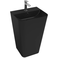 Раковина Isvea Sott'Aqua 10SQ37001SV-2N напольная, 50x42 см, черный матовый