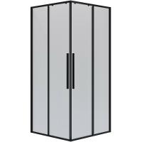 Душевой уголок Niagara Nova 100×100 NG-6824-34BLACK профиль черный матовый, стекло прозрачное