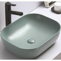 Раковина в ванную накладная CeramaLux 50 см,78104MLG-6 зеленая