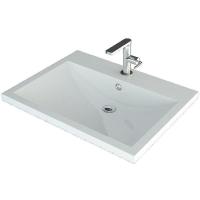 Раковина полувстраиваемая из искусственного мрамора Art&Max AM-LAV-580-MR-A для мебели Platino