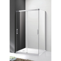 Душевой уголок 120x100 см Cezares TANDEM-SOFT-AH-2-120/100-C-Cr-IV прозрачное
