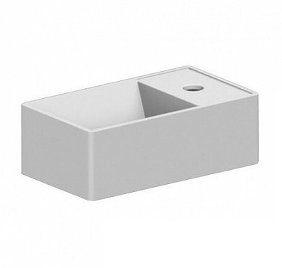 раковина scarabeo teorema 2.0 8031/r41x23 подвесная/накладная, прямоугольная, 41x23 см, белая