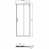 душевая дверь в нишу ideal standard connect 2 90 см corner square/rectangular k9261v3