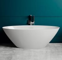 Ванна из искусственного камня Salini Diva 178х85.5х60 см, S-Sense, белый глянцевый, 102211G