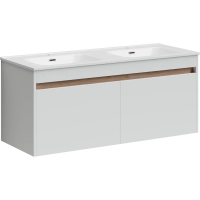 Тумба под раковину SANCOS Smart 1190х450х500, 4 ящика, белая глянцевая арт. SM120-2W