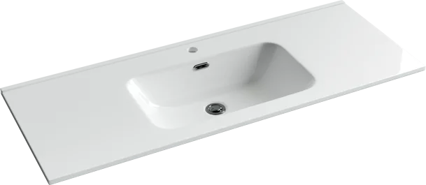 Раковина Ceramicanova Element CN7006 встраиваемая, сверху, 121x46.5 см, белая