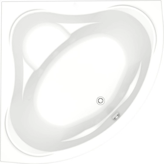 акриловая ванна bas мега в 00024 160x160 без гидромассажа
