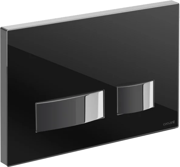 кнопка для инсталляции cersanit movi p-bu-mov/blg/gl черная глянцевая