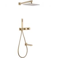 Душевой комплект Abber Rund AF8717G 300 мм, CoolStart, со смесителем, золотой матовый Душевой комплект Abber Rund AF8717G 300 мм, CoolStart, со смесителем, золотой матовый