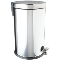 Мусорное ведро Fixsen FX-34024D 12л, с педалью, хром