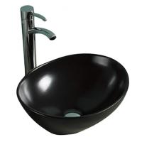 Раковина в ванную накладная CeramaLux 40 см 7138MB черная матовая