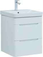 Тумба под раковину Aquanet София 50 белый глянец, 2 ящика, 00274171