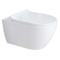 Унитаз Aquatek Поларис AQ0700-01 подвесной цвет Белый с сиденьем Микролифт