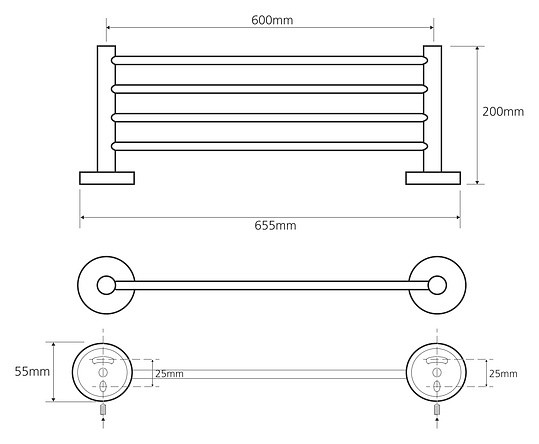 Полка для полотенец Bemeta Omega 104105082