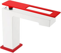 Смеситель для раковины Boheme Q 141-WR Белый Красный