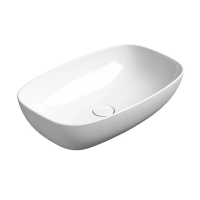 Раковина GSI Nubes 9783PVC11 накладная, 60x38 см, цвет Bianco lucido