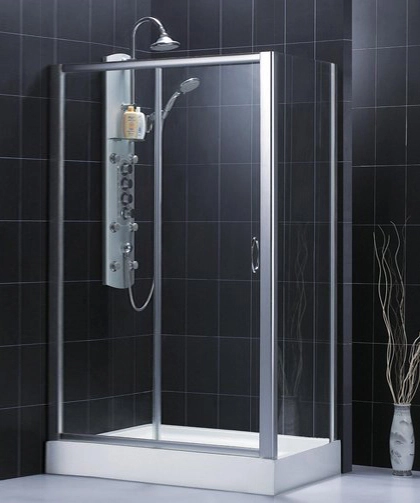 душевой уголок rgw passage pa-42 (1700-1720)х800 профиль хром, стекло чистое