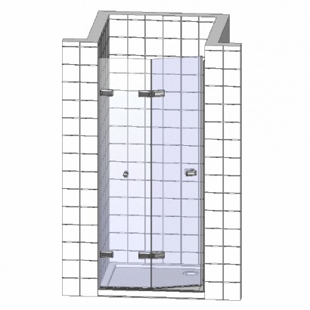 дверь для душевой кабины в нишу radaway eos dwb 70 прозрачное стекло l