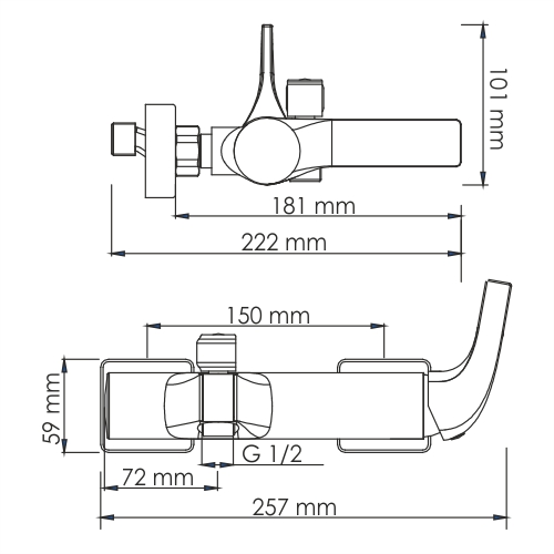 смеситель для ванны wasserkraft sauer 7101 цвет золото