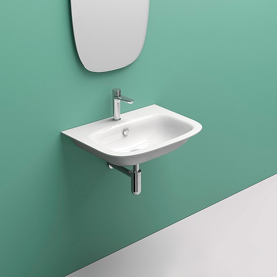 раковина подвесная catalano green one 165gron00 65x50 см, белая