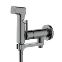 Гигиенический душ со смесителем Aquatek Ника AQ1819BGM цвет Оружейная сталь