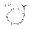 душевой шланг kludi suparaflex silver 6107291-00 160 см
