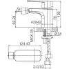смеситель wonzon & woghand arnie ww-695001-mb для биде, без донного клапана, черный матовый
