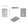 душевой поддон из литого мрамора 140×90 см vincea vst-4sr9014w