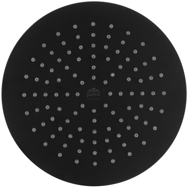 верхний душ paffoni master zsof074no ø22.5 см, черный матовый