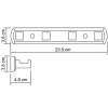 вешалка для полотенец wasserkraft dill k-3974 цвет хром