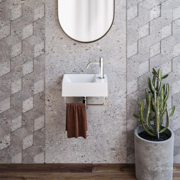 раковина catalano premium 0220410021 40x23 белый матовый