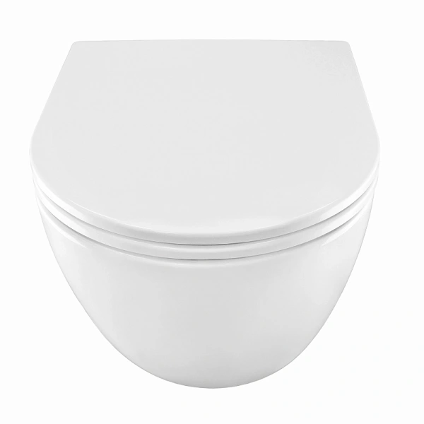 унитаз azario pro pro-0001 uq3 подвесной, безободковый, с сиденьем микролифт, слив "торнадо", 49х37х36 см, белый