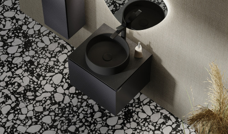 тумба под раковину jorno stone stn.01.60/p/a/jr подвесная, 60x53см, цвет антрацит