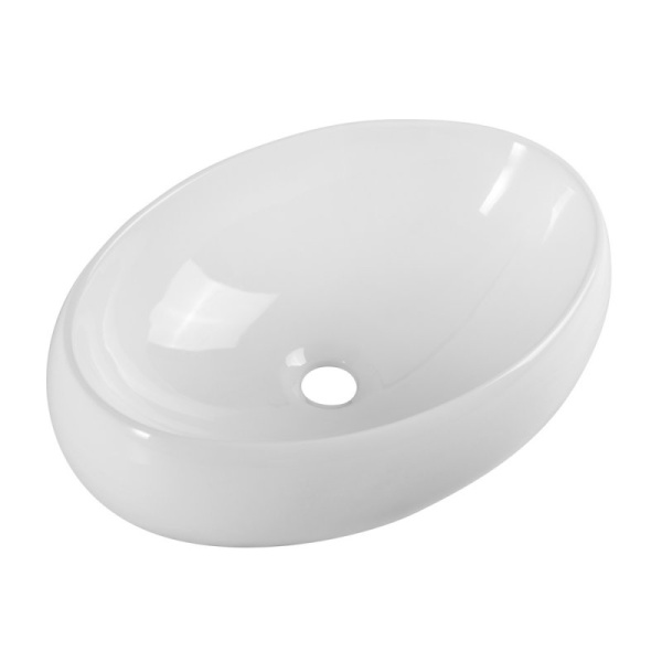 раковина belbagno bb1085 накладная, без перелива, 48х34 см, белая