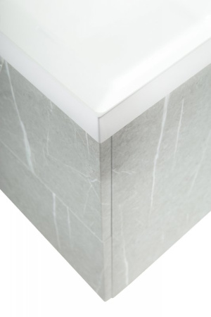 раковина полувстраиваемая belbagno bb1000/450-lv-mr-ast белая