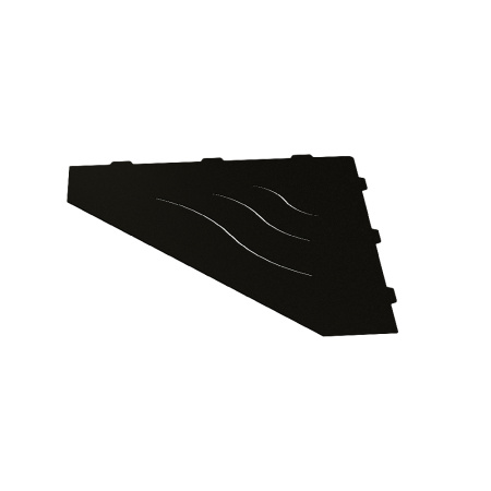 Металлическая полка RGW MT-03B 49279903-04 угловая Черная