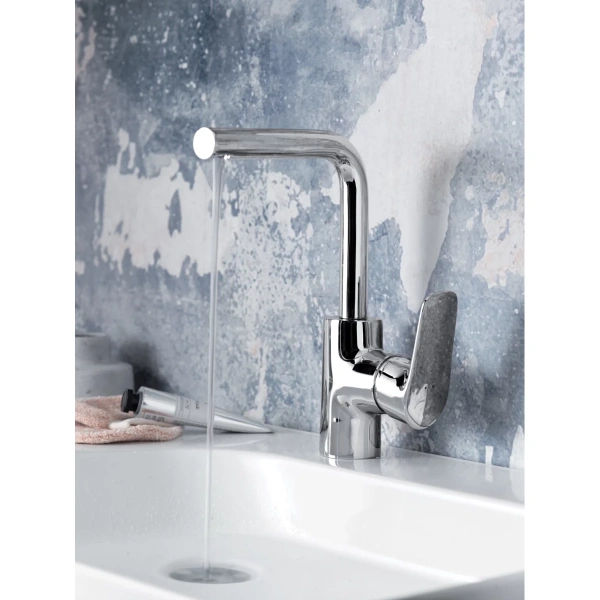 смеситель для раковины jacob delafon aleo e72278-cp с донным клапаном