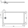 душевой поддон 160×90 см ideal standard ultraflat s k8277ft песочный