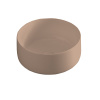 Раковина ArtCeram Cognac COL004 61 34 накладная, без отв., без перелива, на столешницу, Saniglaze, Ø35xh16 см, rose