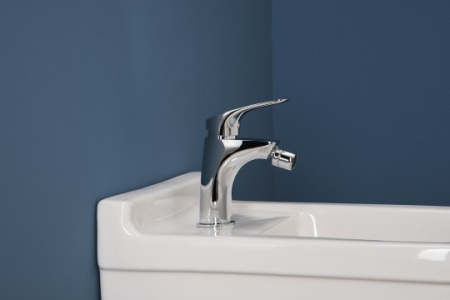 смеситель aquanet techno sd90884 для биде, без донного клапана, хром, 00187210