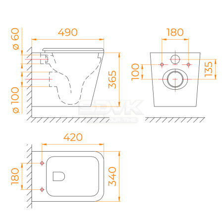 унитаз rgw sw-45 65420245-01 подвесной с сиденьем микролифт
