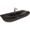 Раковина Bien Vokha 90 см MDLS09001FD1B7000 подвесная / накладная, с 1 отв. под смеситель, с переливом, 90x42 см, черная матовая