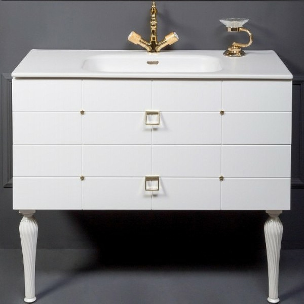 тумба под раковину boheme armadi art vallessi avangarde piazza 80 841-080-wg подвесная белый золото