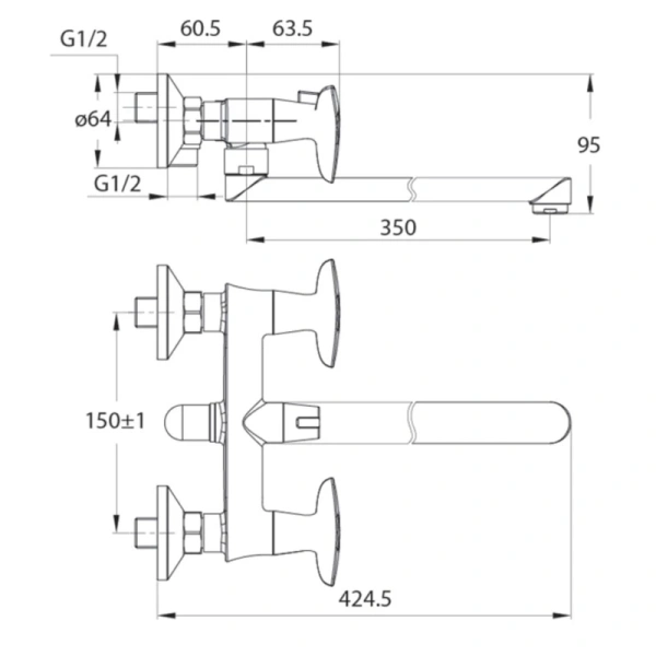 универсальный смеситель iddis copter copsbl2i10wa