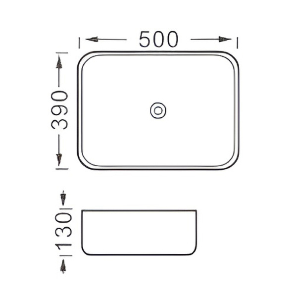 раковина-чаша aquatek вега 50 aq5515-mb черная матовая